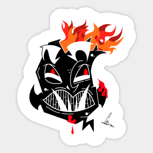 FlameHead_1 Sticker